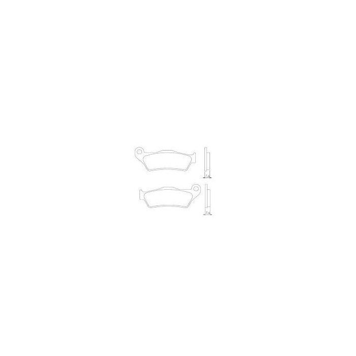 BRENTA brake pads KH181 Metalic sinter (gold color) BREMBO front KTM (FT 4027)