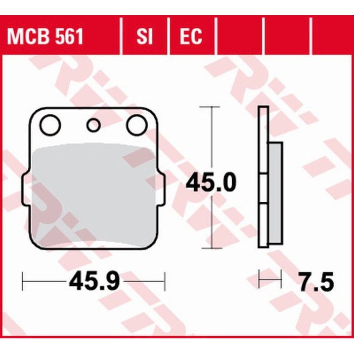 TRW LUCAS ZF brake pads KH084 ORGANIC ECO HONDA CRF 150R '07-, front TRX 400 '99-'09, front / rear KX 80 / 85 '88-,