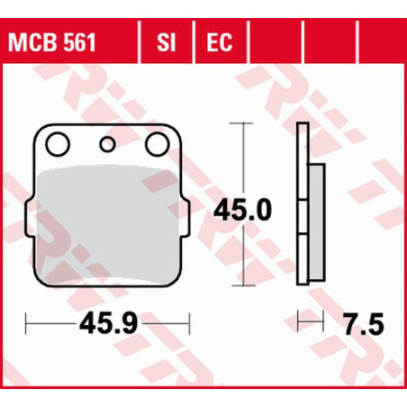 TRW LUCAS ZF brake pads KH084 ORGANIC ECO HONDA CRF 150R '07-, front TRX 400 '99-'09, front / rear KX 80 / 85 '88-,