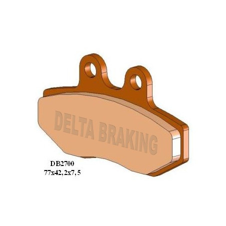 DELTA BRAKING stabdžių kaladėlės KH167 - pakeistas DB2700MX-D ir DB2700QD-D