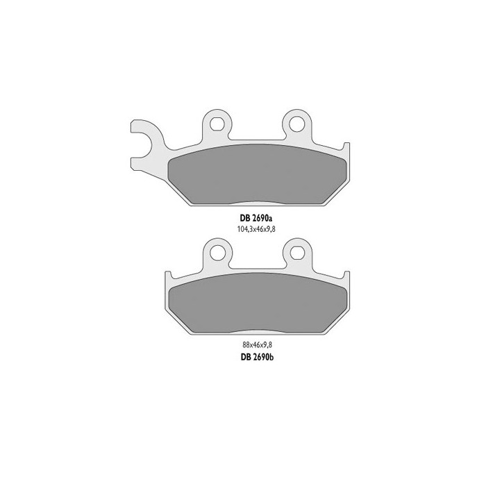 DELTA BRAKING stabdžių kaladėlės KH172 priekis YAMAHA XT600 92-03, XT660 91-98
