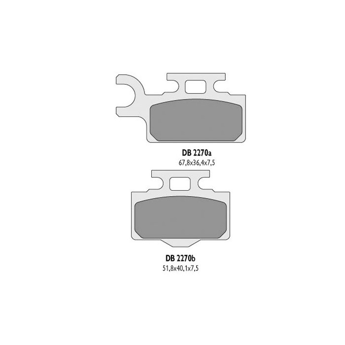 DELTA BRAKING brake pads KH302 KX65 rear