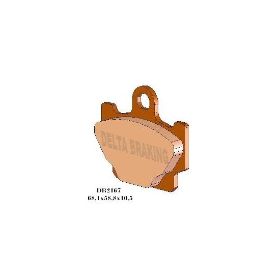 DELTA BRAKING brake pads KH81 - replaced DB2167MX-D I DB2167QD-D