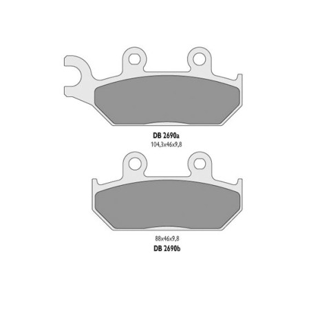 DELTA BRAKING brake pads KH172 front YAMAHA XT600 92-03, XT660 91-98