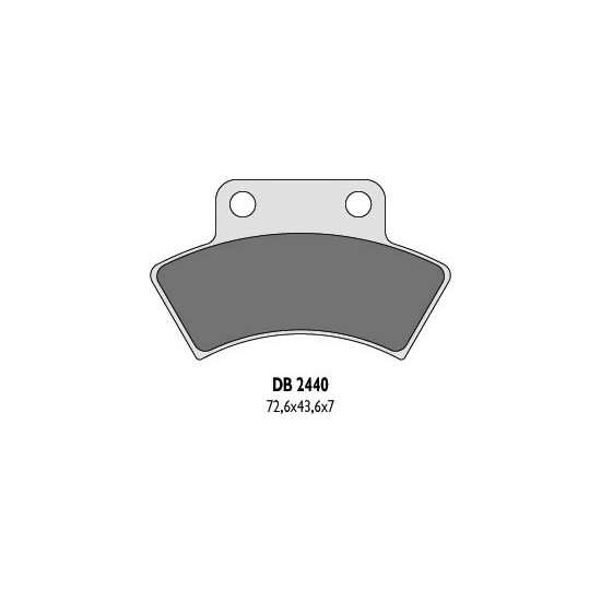 DELTA BRAKING brake pads KH232 QUADZILLA, POLARIS rear