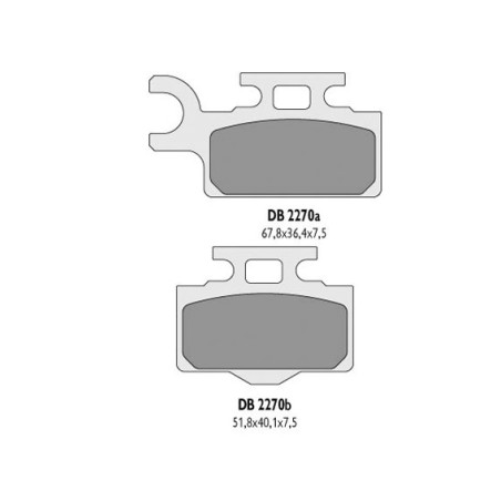 DELTA BRAKING stabdžių kaladėlės KH302 KX65 galas