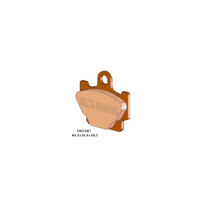 DELTA BRAKING brake pads KH81 - replaced DB2167MX-D I DB2167QD-D