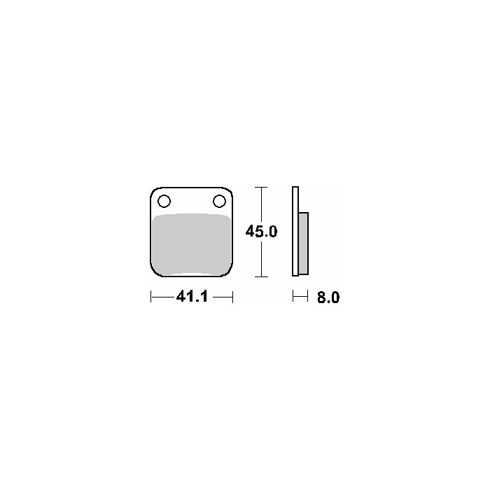 SBS brake pads KH54 STREET CERAMIC color black