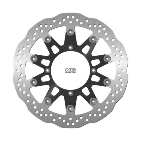NG stabdžių diskas priekis KAWASAKI SUPERMOTARD 125 / 250 '06, SUPERMOTARD 450 '06-10 (320X109X5mm) (4X9,5mm) WAVE plaukiojantis