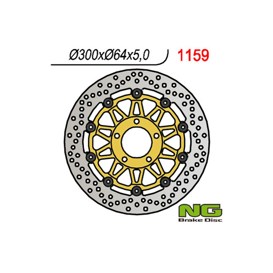 NG brake disc front SUZUKI GSX 750 '97-'03, VZ 800 MARAUDER '96-'08 (300X64X5)