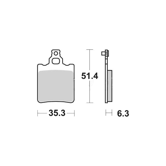 TRW LUCAS brake pads KH60 KH337 ORGANIC APRILIA RS 50 95-10, RX 50 91-03, TUAREG 125 88-89, KTM SX 60 98-00, SX 65 00-03