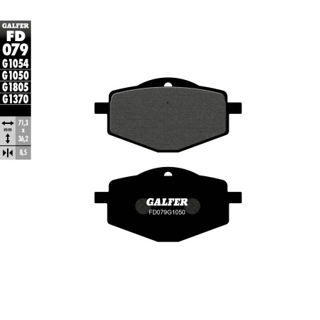 GALFER stabdžių kaladėlės KH101 SEMI-METALLIC