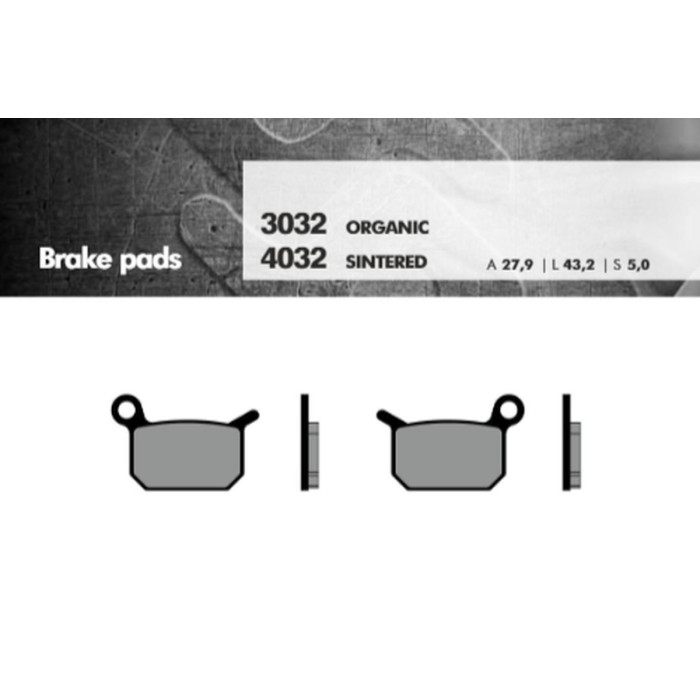 BRENTA brake pads KH325 Metalic sinter (gold color) (KTM SX 50 / 65) (FT 4032)