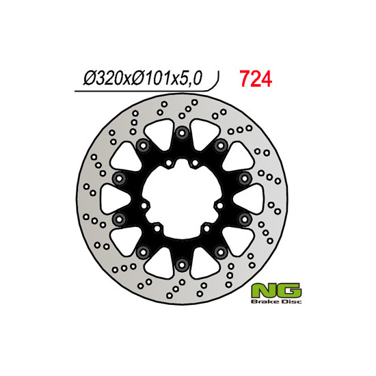 NG brake disc front HONDA CR / CRF 320 MM floating (320x5)