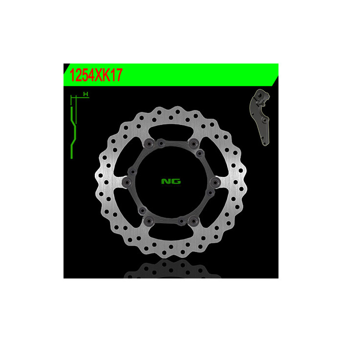 NG front brake disc with adapter 270mm HUSABERG TE / FE '14-'18, HUSQVARNA TC / TE / FC / FE 125 / 510 '14-'17, KTM SX