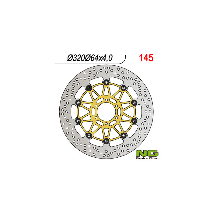 NG brake disc front DUCATI 916, BENELLI 750 / 899 / 900 / 1130 (320X64X4)