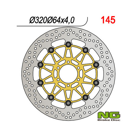 NG brake disc front DUCATI 916, BENELLI 750 / 899 / 900 / 1130 (320X64X4)