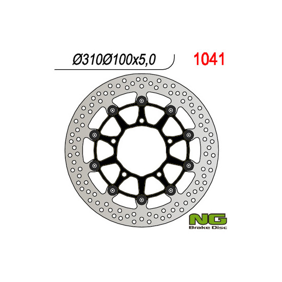 NG brake disc front SUZUKI GSR600 / GSXR600 '06-'07, 750 '06, 1000 '05-'08, VZR 1800 '06-'13, VLZ 1800 '17 (310X100X5,0mm)