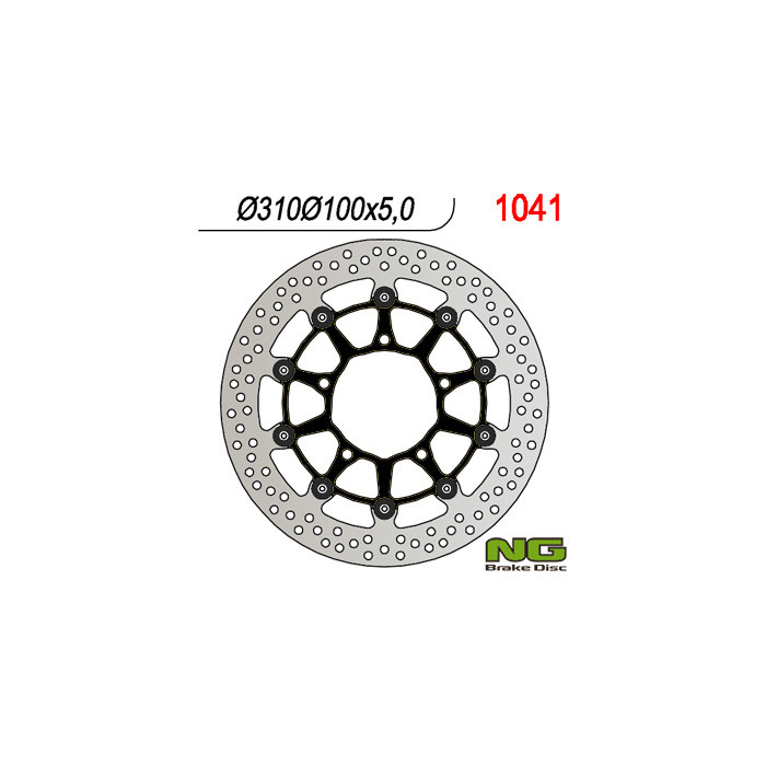 NG brake disc front SUZUKI GSR600 / GSXR600 '06-'07, 750 '06, 1000 '05-'08, VZR 1800 '06-'13, VLZ 1800 '17 (310X100X5,0mm)