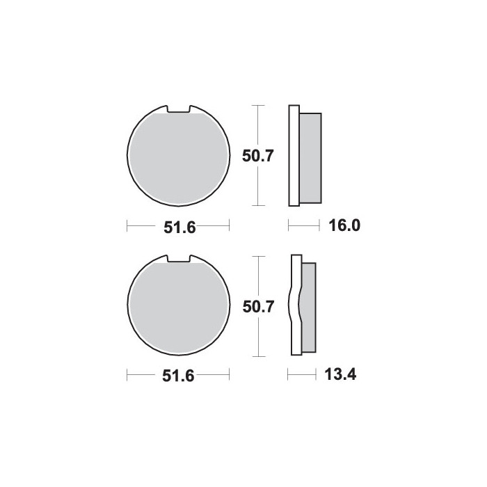 SBS brake pads KH00 STREET CERAMIC color black fits KAWASAKI Z400D / S '76-'77