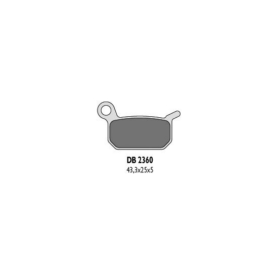 DELTA BRAKING brake pads KH325 KTM 50 / 60 rear - replaced DB2360MX-N