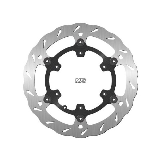 NG brake disc front AJP PR7 ADVENTURE 650 '16-'20 caliper BREMBO (300X124,3X5mm) floating (6X6,5mm) WAVE