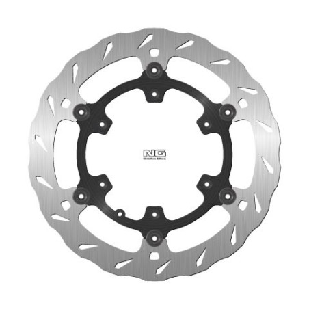 NG stabdžių diskas priekis AJP PR7 ADVENTURE 650 '16-'20 suportas BREMBO (300X124,3X5mm) plaukiojantis (6X6,5mm) WAVE