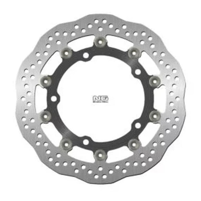 NG brake disc front KAWASAKI Z 650 17-22, Z 900 16-20 (300X142.2X5.0mm) (5X10.5mm) floating (ALUMINUM CENTER) - set
