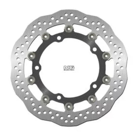 NG stabdžių diskas priekis KAWASAKI Z 650 17-22, Z 900 16-20 (300X142,2X5,0mm) (5X10,5mm) plaukiojantis (ALUMINUM CENTER) - pake