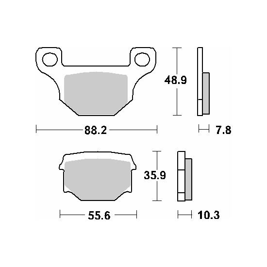 SBS Street Ceramic brake pads KH93
