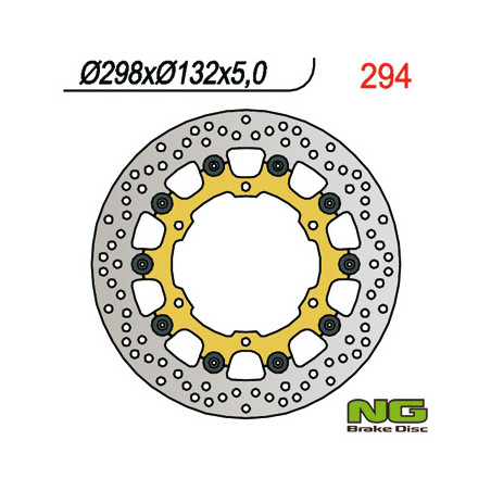 NG stabdžių diskas priekis YAMAHA YZF R6 99-02, YZF R1 98-03, FZS 1000 01-05, FJR 01, XJR 1300 03-17, XVZ 1300, XV 1600 / 1700 /