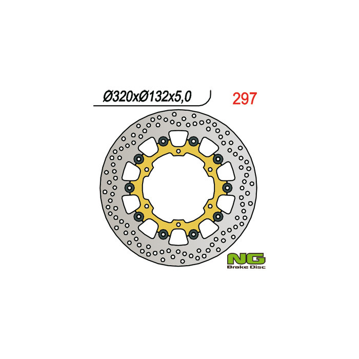 NG brake disc front YAMAHA FJR1300 '03-'16, MT-01 '05-06, V-MAX 1700 09-16 (320X132X5) floating