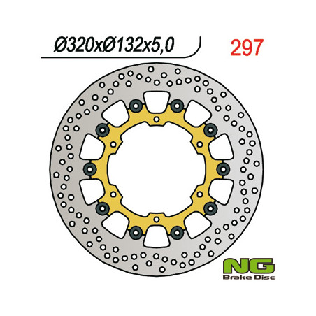 NG brake disc front YAMAHA FJR1300 '03-'16, MT-01 '05-06, V-MAX 1700 09-16 (320X132X5) floating
