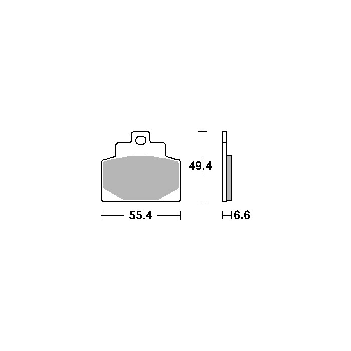 SBS brake pads KH459 STREET CERAMIC color black fits PIAGGIO 300 / 500 MP3 front -14