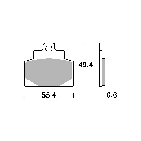 SBS stabdžių kaladėlės KH459 STREET CERAMIC spalva juoda tinka PIAGGIO 300 / 500 MP3 priekis -14