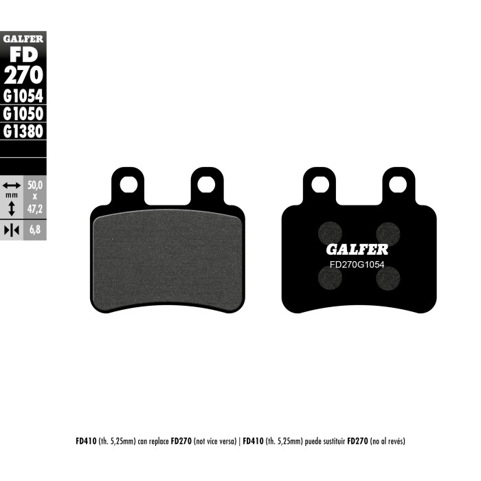 GALFER brake pads KH350 SEMI-METALLIC