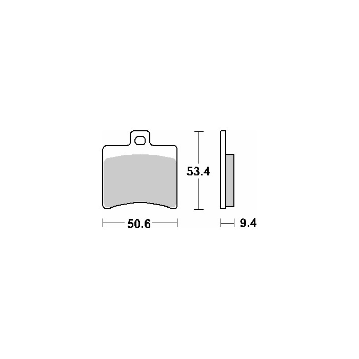SBS brake pads KH298 MAXI CARBON TECH color black