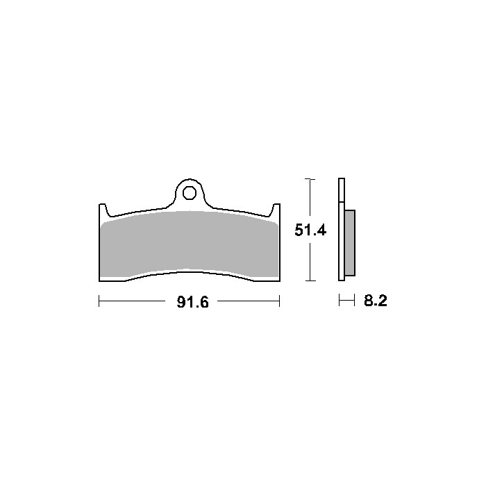 SBS brake pads KH249 / KH424 STREET CERAMIC color black fits: BUELL '98-'02, HONDA CB1300, MV AUGUSTA