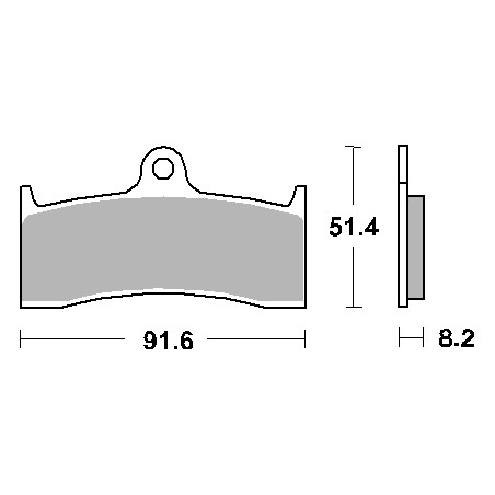 SBS brake pads KH249 / KH424 STREET CERAMIC color black fits: BUELL '98-'02, HONDA CB1300, MV AUGUSTA