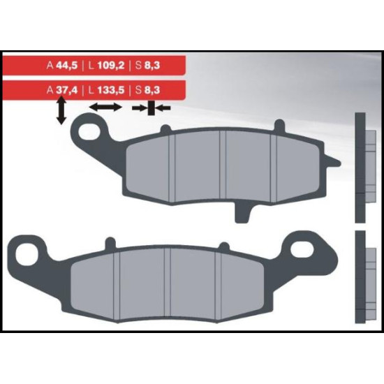 BRENTA brake pads KH229 left front KAWASAKI / SUZUKI (FT 3092)