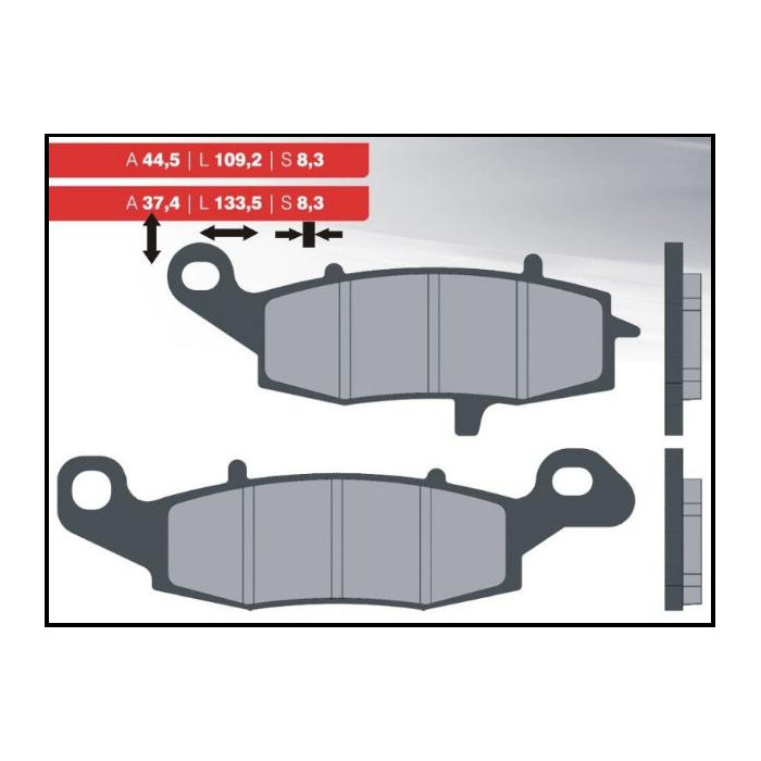 BRENTA brake pads KH229 left front KAWASAKI / SUZUKI (FT 3092)