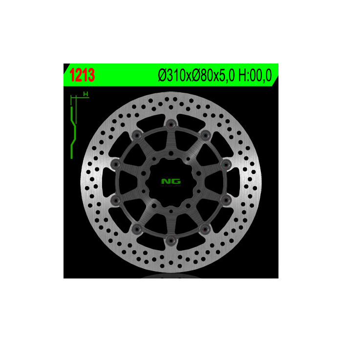 NG brake disc front KAWASAKI ZX6R 636 13-16, Z800 12-17, ZX10R 08-15, Z1000 14-20, ZZR1400 06-17, GTR1400 07-18, ZX14 07-
