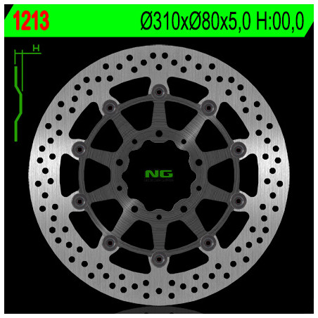 NG brake disc front KAWASAKI ZX6R 636 13-16, Z800 12-17, ZX10R 08-15, Z1000 14-20, ZZR1400 06-17, GTR1400 07-18, ZX14 07-