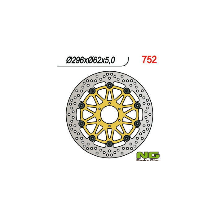 NG brake disc front HONDA XL 1000V '99-'03, VFR 800 '98-'16, V-TEC '02-'13, CROSS RUNNER '11-'14, F6C '97-'03, CBR 600 F4