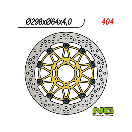 NG brake disc front YAMAHA FZS600 '98-'03, TDM850 '91-'01 (298x64x4) floating