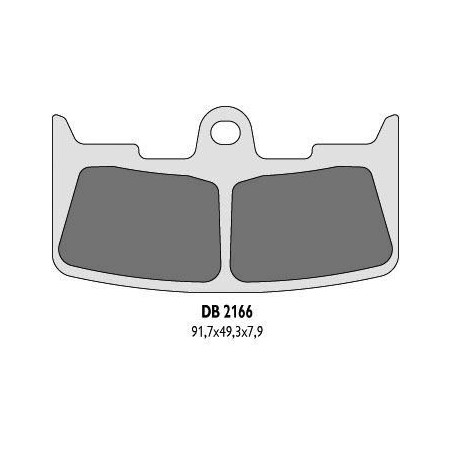 DELTA BRAKING stabdžių kaladėlės KH345 BUELL