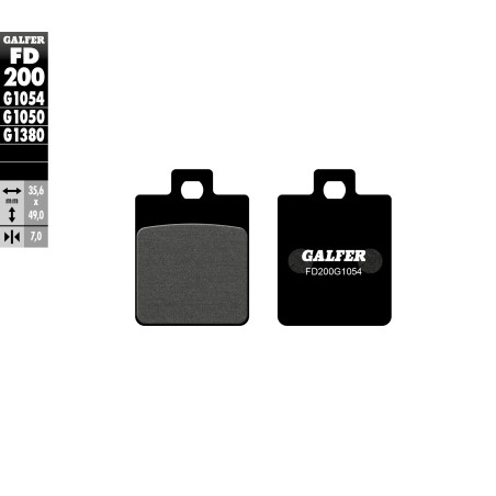 GALFER stabdžių kaladėlės KH260 (motoroleriams)