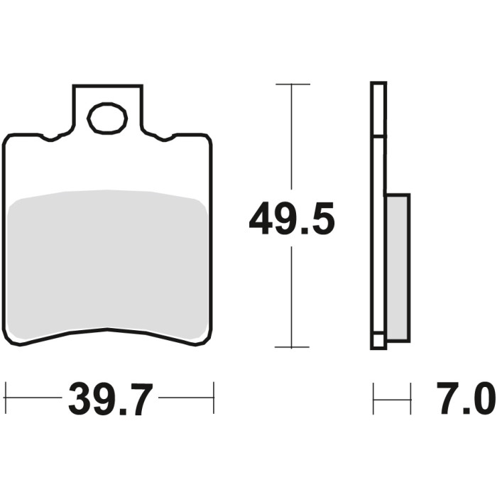 TRW LUCAS brake pads KH193 ORGANIC APRILIA MIJITO CUSTOM 50 99-13, SUZUKI AY 50 KATANA 97-04, front
