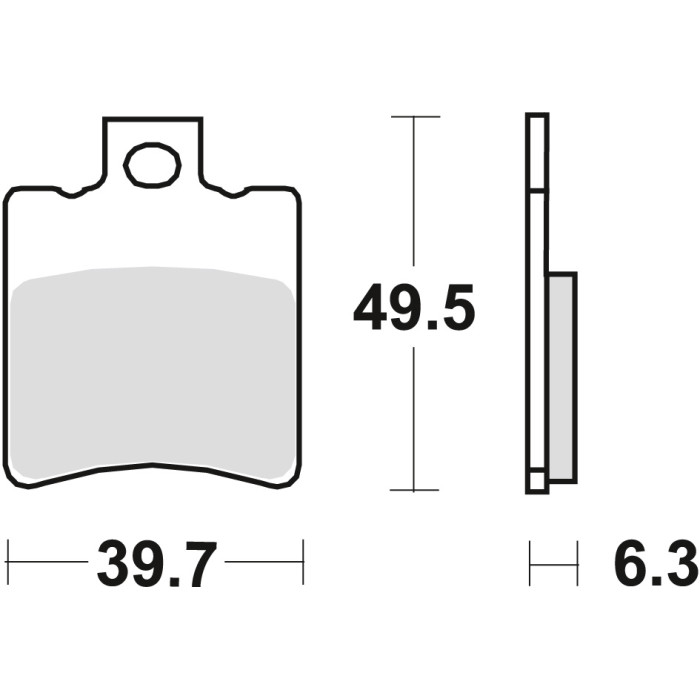 TRW LUCAS brake pads KH193 ORGANIC SUZUKI AP 95-98, UX 99-00, YAMAHA NS 50 '13-, YN 50 '97-, XN 125 00-03, front