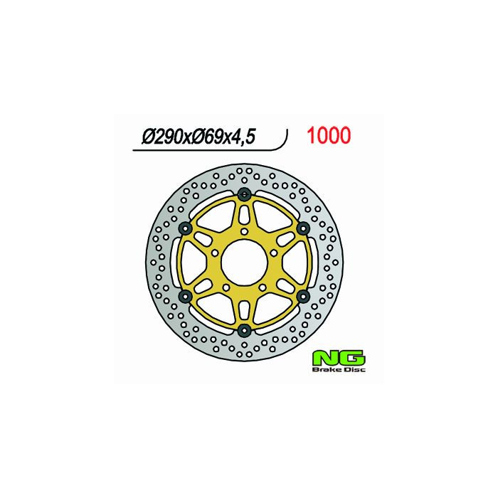 NG brake disc front SUZUKI GSF 650 '05-'06 / SV 650 '03-'11 C 1800 INTRUDER 08-09 (290X69X4,5)